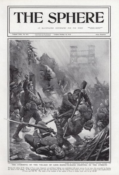 Battle of Loos, World War I, 1915 by Addison Thomas Millar